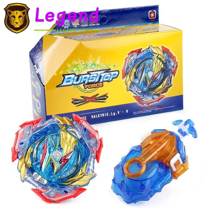 Flame Bey Burst Rubber B-193 Ultimate Valkyrie พร้อมกล่อง Launcher ชุดของเล่น Spinning