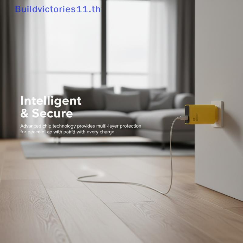 Buildvictories11 67W Qui Charge Wall Adapter ข้อศอก Type-C Fast Charging USB ชาร์จแบบพกพาสําหรับพนัก