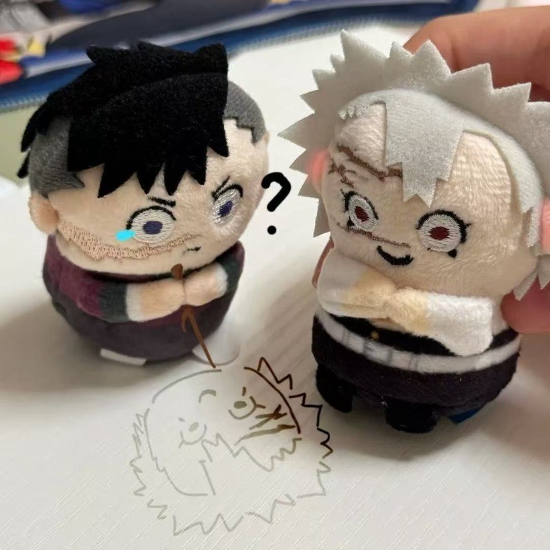 Demon Slayer Shinazugawa Sanemi Genya Mini Friend Series พวงกุญแจตุ๊กตาน่ารักอะนิเมะตุ๊กตากระเป๋าจี้
