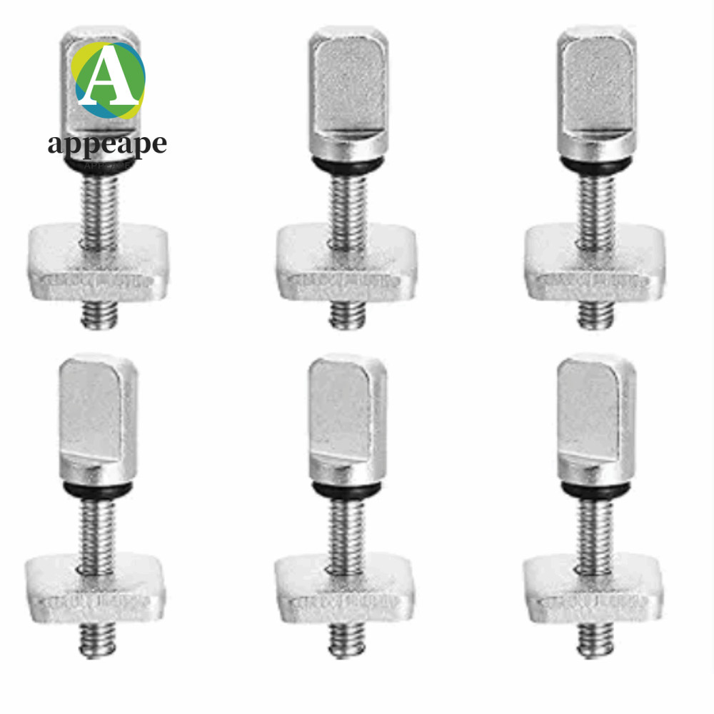 APPEAPE 6 ชิ้นกระดานโต้คลื่น Fin Screw, M4 สแตนเลส Fin Screw, ปฏิบัติ Paddle Board Fin Screw SUP อุป