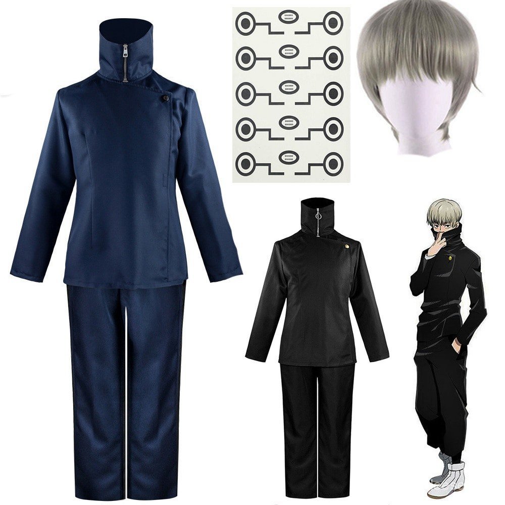 อะนิเมะ Jujutsu Kaisen Tattoo Toge Inumaki คอสเพลย์เครื่องแต่งกายกางเกงฮาโลวีนชุดนักเรียน
