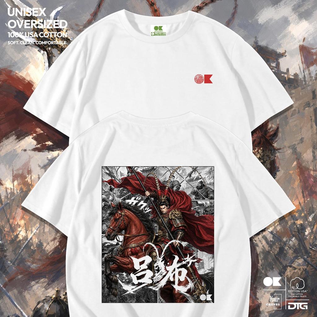 OK Apparel เสื้อยืดคอกลม ลาย ลิโป้มังงะ ทรง oversize Cotton USA พร้อมส่ง