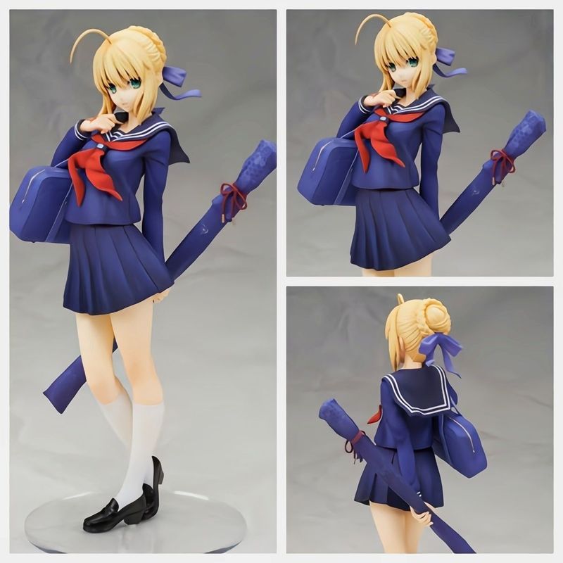 Fate Stay Night Fate Stay Night saber Blue School Uniform saber Ver รูปเครื่องประดับสองมิติ
