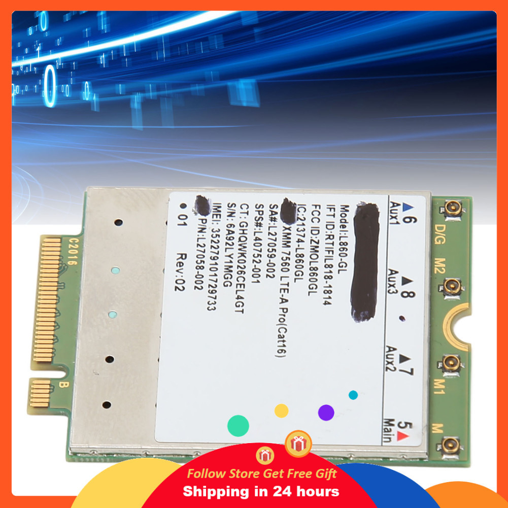 Supergoodsales Supergoodsales L860 GL การ์ดเครือข่าย 1Gbps DL 150Mbps UL B1 TO B66 FDD B38 B42 TDD M