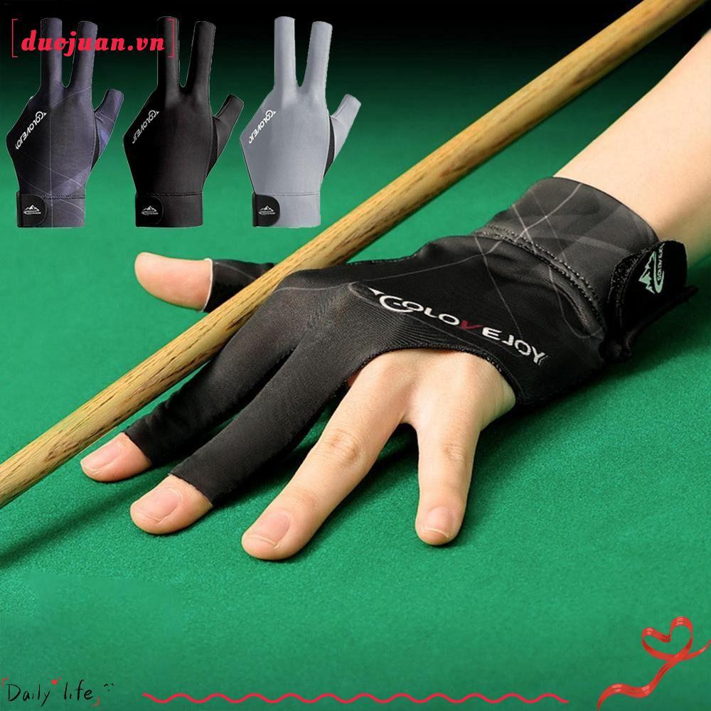 DUOJUAN ถุงมือบิลเลียด Spandex Training Glove ความยืดหยุ่นมือซ้าย