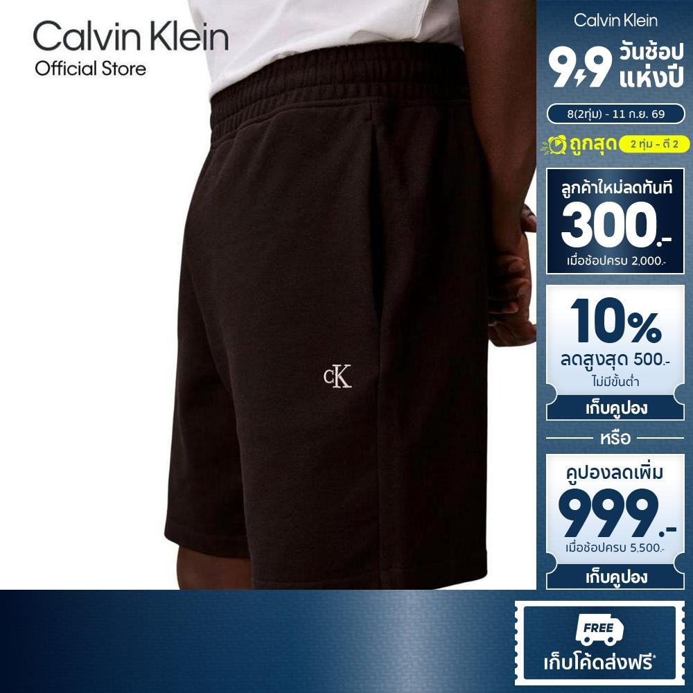 [พิมพ์ SRQSTE ลด 200.-]  CALVIN KLEIN กางเกงขาสั้นผู้ชาย Monogram Cotton Casual รุ่น 4RF260G UB1-สีดำ