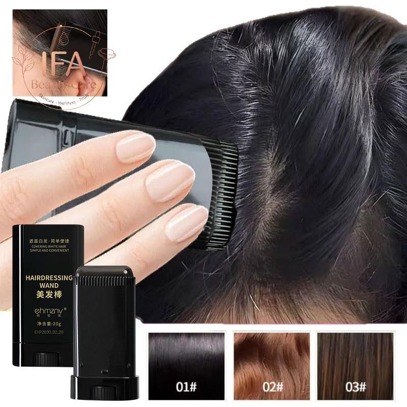 IFA สีผม Sti สําหรับผู้ชายและผู้หญิง Quily ครอบคลุมสีเทาสีขาวคอนซีลเลอร์ Hairline ทันทีครอบคลุมย้อมผ