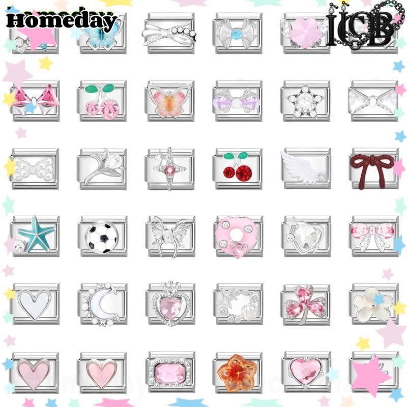 สร้อยข้อมือสแตนเลสสไตล์แพทช์ ขนาด 9 มิลลิเมตร สำหรับทำเครื่องประดับเอง