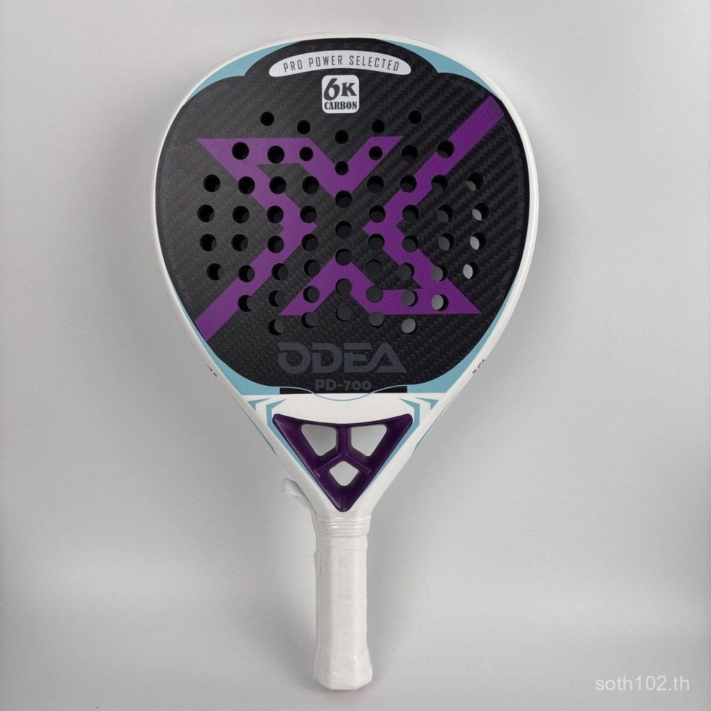 Odea Padel Racket รุ่นไม้เทนนิส 6K คาร์บอนไฟเบอร์ Professional Training Racket Board