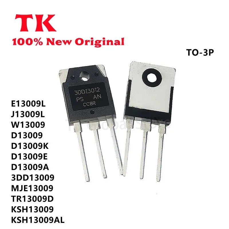 5 ชิ้น 3DD13009 D13009 D13009A D13009E D13009K E13009L J13009L TR13009D W13009 MJE13009 TO-3P ชิป IC