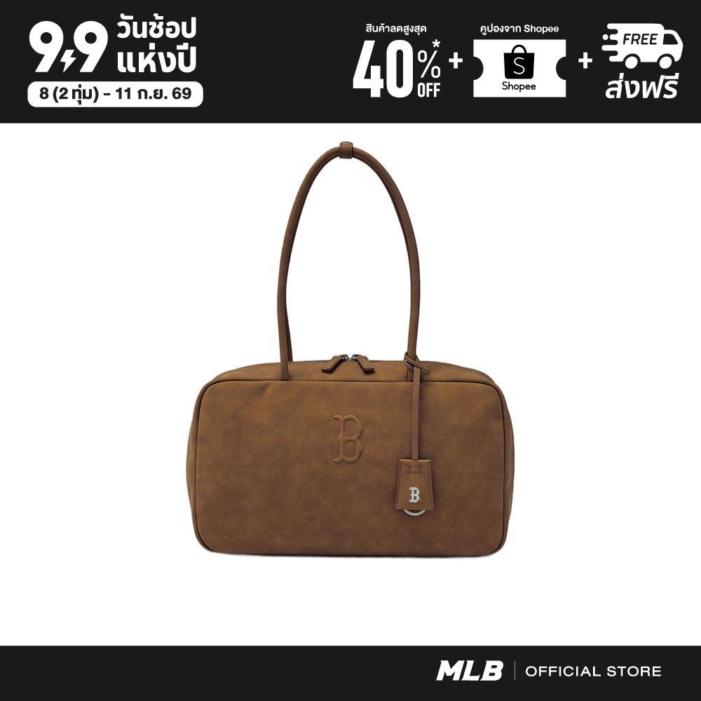MLB กระเป๋าถือ ยูนิเซ็กซ์ Basic Pallet Square Tote Bag รุ่น 3AORSD16N 43BRS สีน้ำตาล