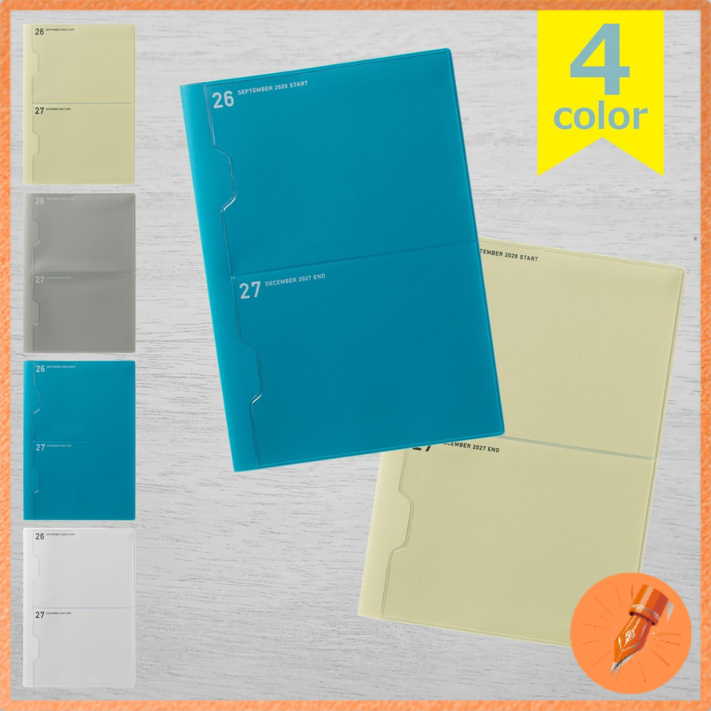 Laconic 2027 A5 Monthly Planner with 2 Pockets, Starting September 2026
