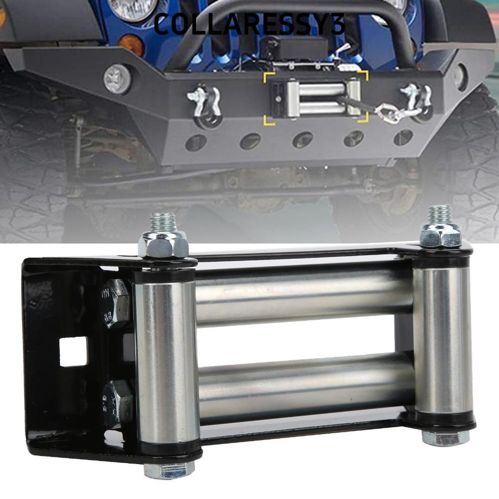 COLLARESSY3 Universal Winch Fairlead, Bolt Pattern Mount 152mm/6in Winch Roller Fairlead, Universal 