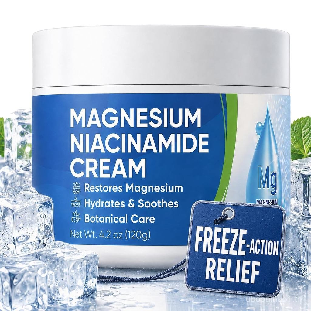 Magnesium Niacinamide ze Relief Cream: FastActing ze Cream for Knees Muscles Joints Neck Back Hips L