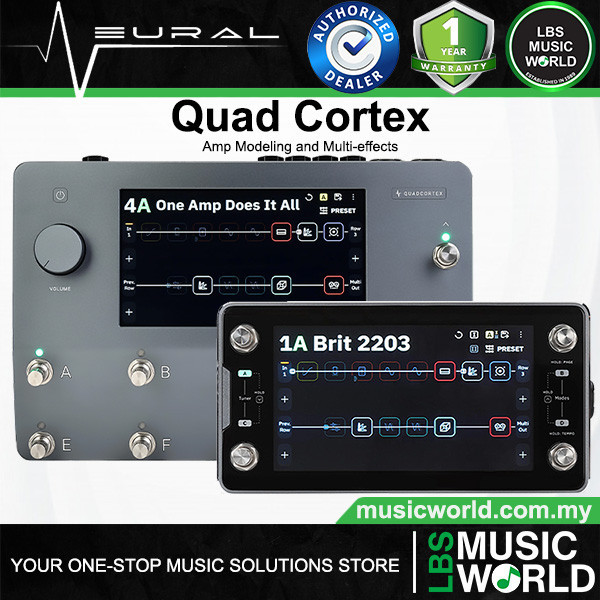 Neural DSP Quad Cortex หน้าจอสัมผัสกีตาร์ดิจิตอลเอฟเฟกต์ Amp Modeler