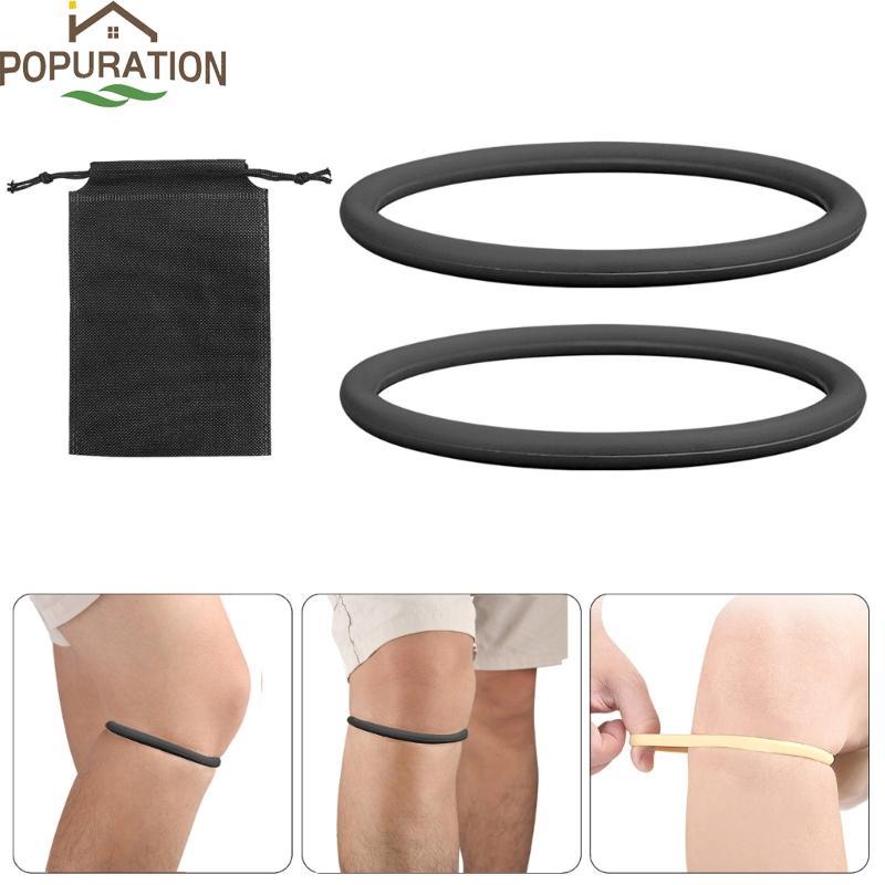 POP 1 คู่ Patella Tendon เข่าสายรัดเข่าแถบซิลิโคน Patella Band Patella เข็มขัดกีฬา Patella สายรัดเข่