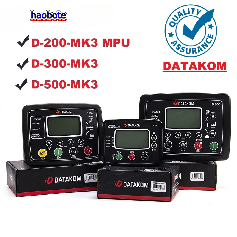 Original DATAKOM D500 D300 D200 MK3 MPU Genset Controller แผงโมดูลควบคุมเครื่องกําเนิดไฟฟ้า D‐300‐MK