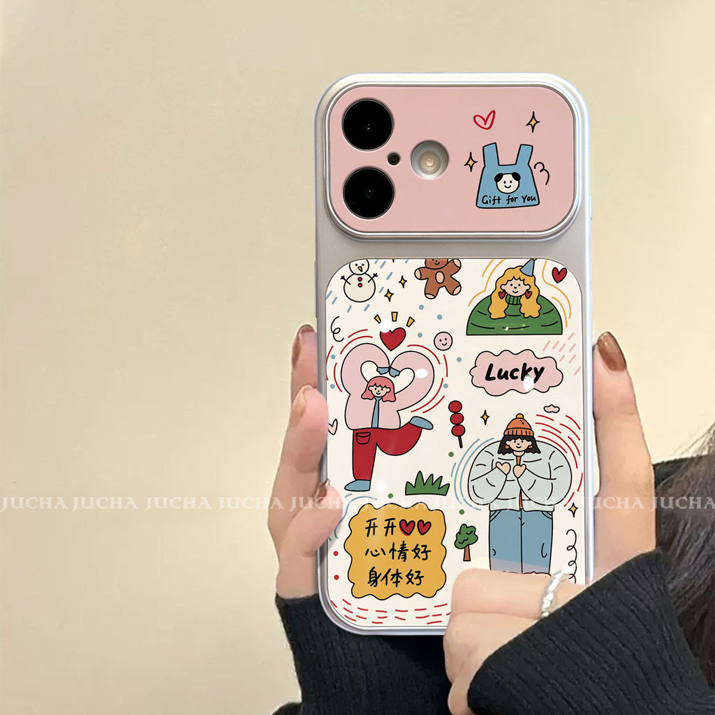 Happy Girl เคสโทรศัพท์สําหรับ OPPO K14X K13X K12X K10 Reno 8Z 8T 8 Pro Plus 7 SE 7Z 6 5 Lite 5F 5G 4