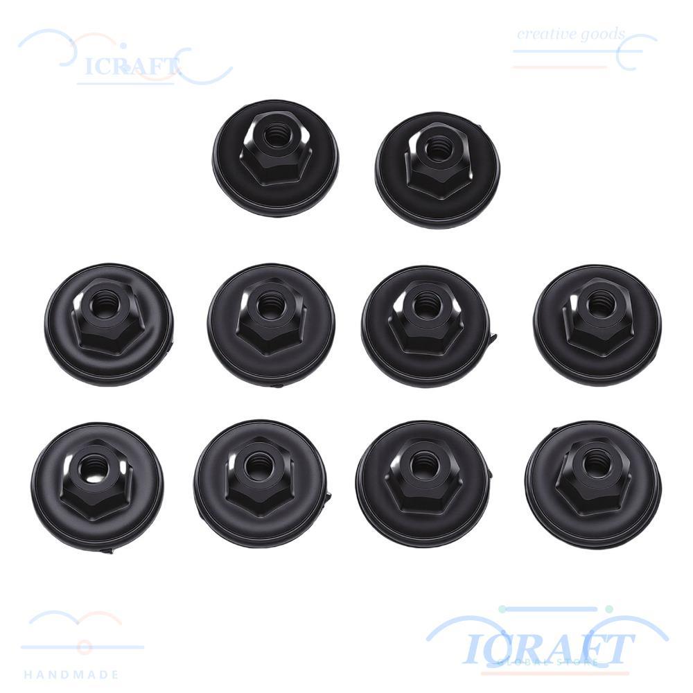 ICRAFT 10 ชิ้น น๊อตล้อ Well Liner พลาสติก สําหรับ 128i / 135i / 228i / 228iX / 230i / 230iX / 320i /