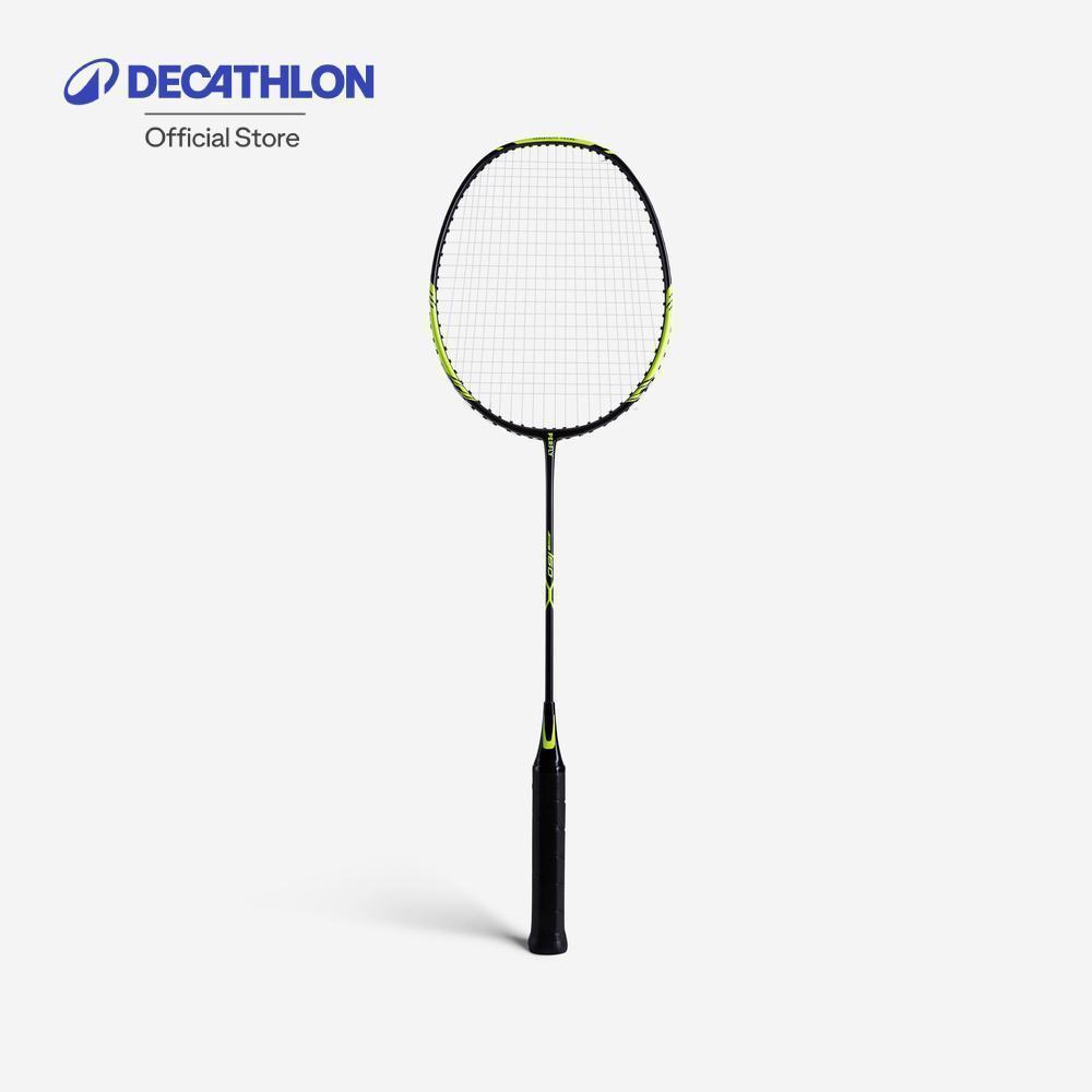 Decathlon Adult Steel Frame Badminton Racket แร็คเก็ตแบดมินตันสำหรับผู้ใหญ่ รุ่น Br 160 - Black