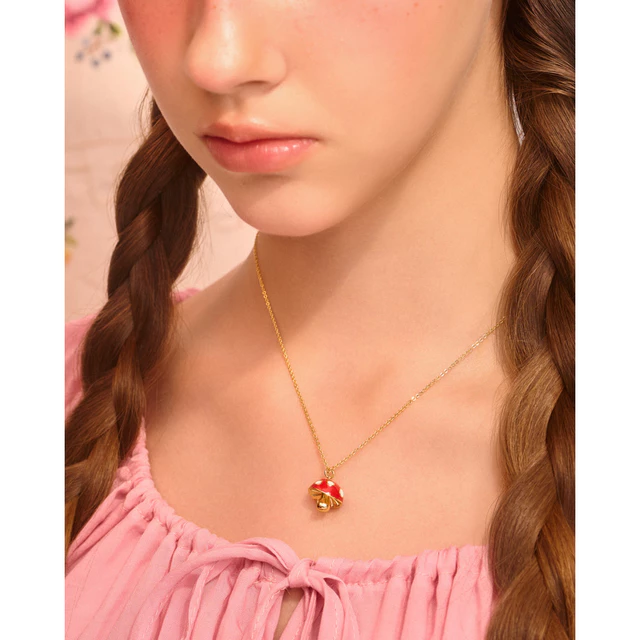 YVIS Shroomie Brass Necklace - Harvest Collection
