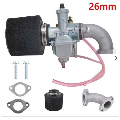 Mikuni VM22 VM26 ข้อศอกท่อตรงอุปกรณ์เสริมรถจักรยานยนต์ 110 125 140CC ชุดคาร์บูเรเตอร์