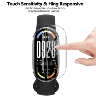 กระจกนิรภัย / ฟิล์มนุ่ม TPU ไฮโดรเจล for Mi Band 10/9/8/7 อุปกรณ์ป้องกันหน้าจอโค้ง 3D for Xiaomi Mi Band 10 9 8 NFC