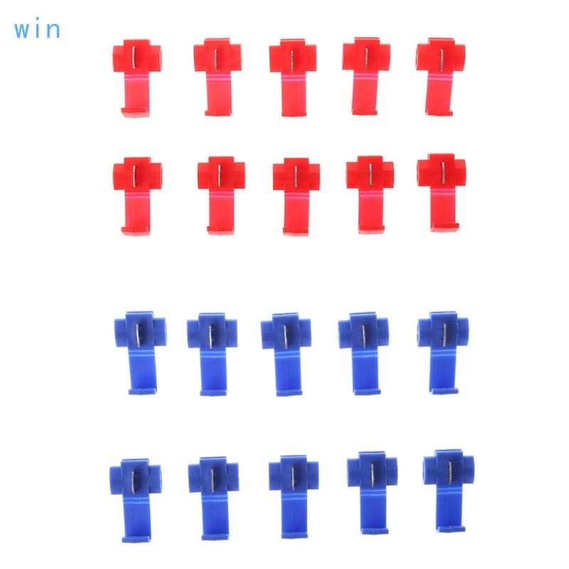 Win 10 ชิ้น 2 ขาสําหรับตัวเชื่อมต่อสายไฟรูปตัว T เทอร์มินัลจีบ