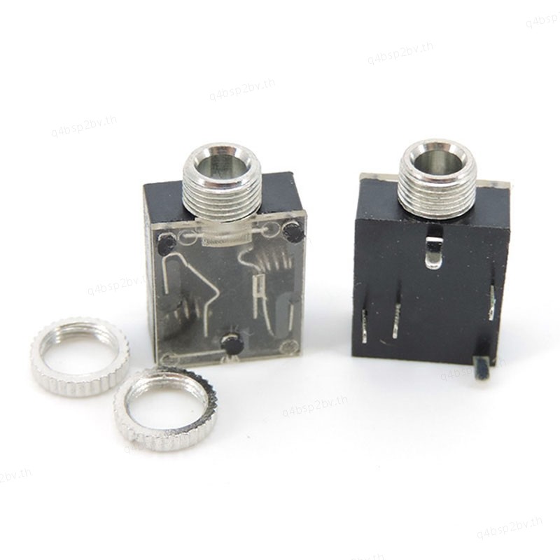 5x PJ-324 3.5 มม.หญิงแจ็คหูฟัง 5 พิน PCB Mount สเตอริโอ 3 ขั้วปลั๊กเสียงซ็อกเก็ตเชื่อมต่อแจ็คหูฟังสําหรับ PC TH4B