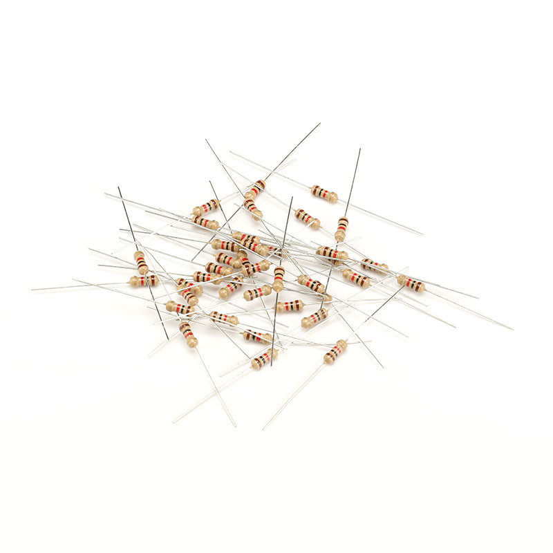 1/4W ตัวต้านทานฟิล์มคาร์บอน 4.7 Om 47R 470 Om 4.7K 47K 470K 4.7M แหวนสี่สี 0.25W