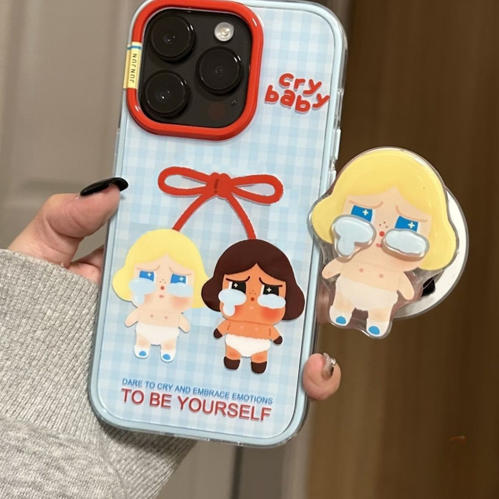 เคสไอโฟน 13 การ์ตูนโชคดีไอ้หนูเชอร์รี่โบว์ผูก สำหรับ IPhone 11 14 16 Pro Max 12Pro 15 12 13 Pro Max 11Pro 15 14 16 Plus
