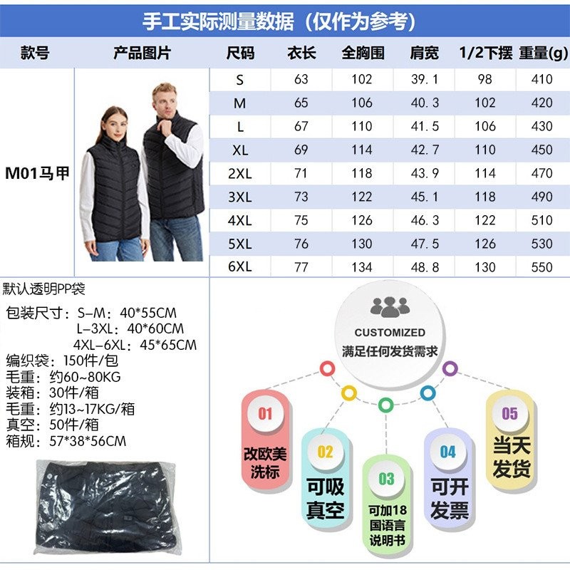 เสื้อกั๊กผู้ชาย SYMU M01 สำหรับฤดูหนาว พร้อมระบบทำความร้อนแบบอัตโนมัติ และสร้อยคอมุงขึ้น