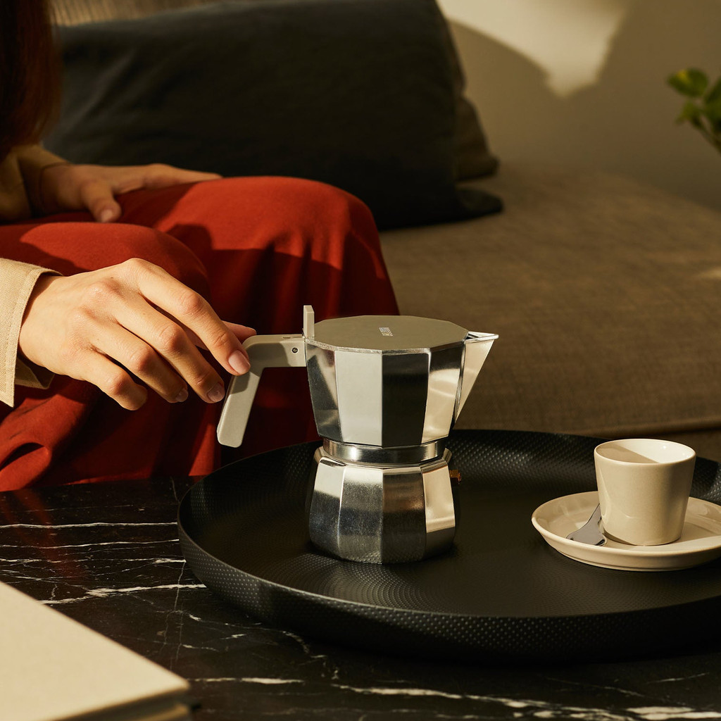 อิตาลีนําเข้า Alessi อลูมิเนียม Moka Pot Single Valve Espresso Pot ในครัวเรือน 2019 สไตล์ใหม่