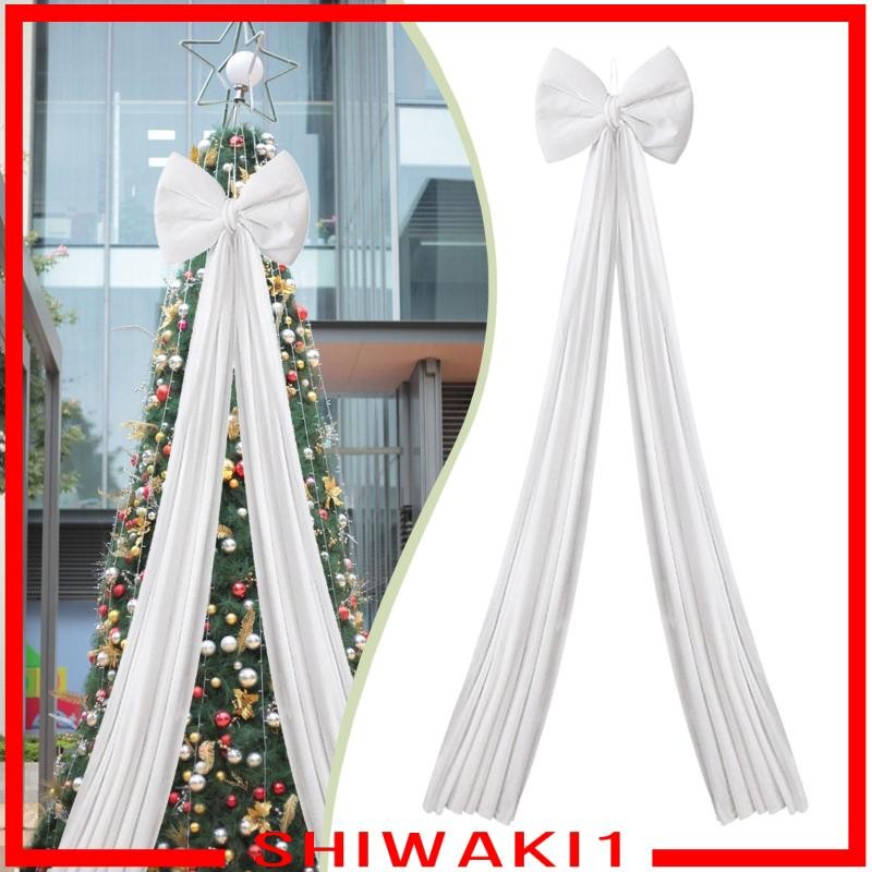 [Shiwaki1] โบว์เครื่องประดับต้นคริสต์มาส 15.75 x78.74 นิ้วตกแต่งคริสต์มาสสําหรับ Cafe Store Home