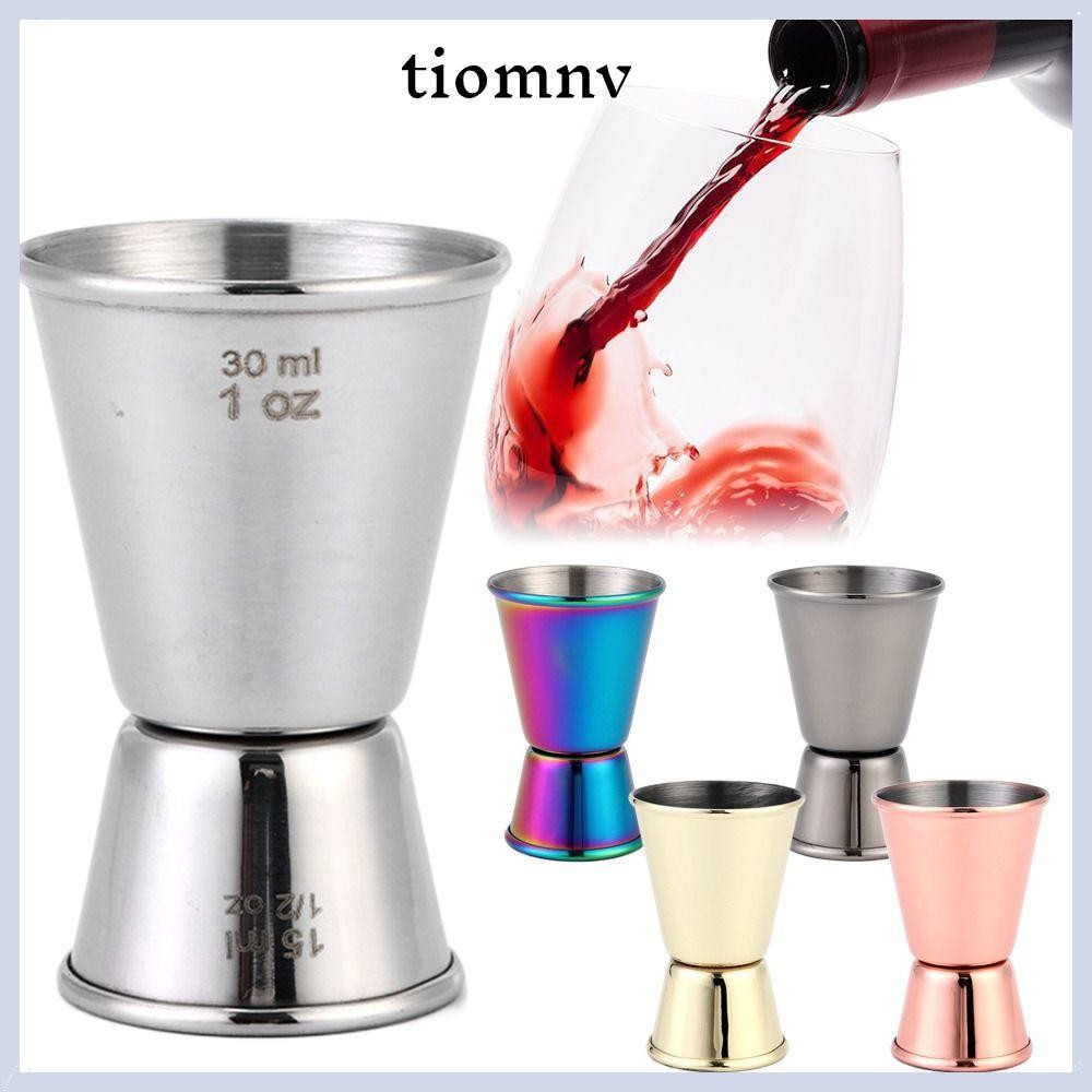 TIOMNVTH เครื่องปั่นค็อกเทล, 304 สแตนเลสสไตล์ญี่ปุ่นวัด Jigger, 1/2-1oz Dual Shot แก้วค็อกเทลดื่ม