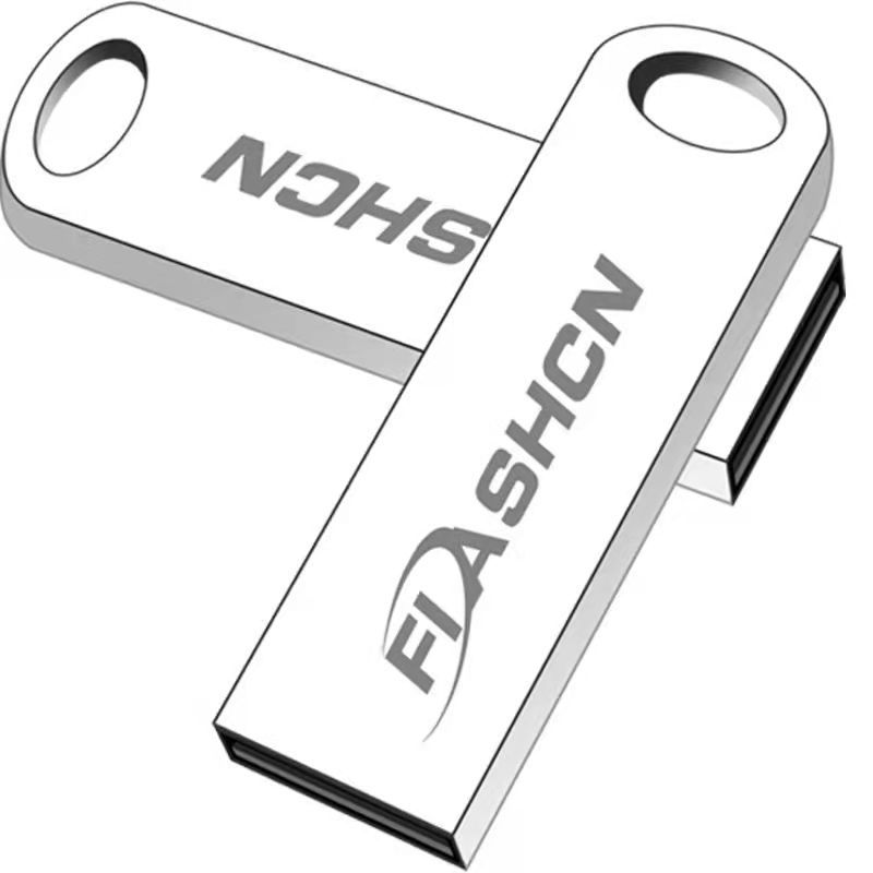 FIASHCN แฟลชไดรฟ์โลหะที่มีประสิทธิภาพสูงแฟลชไดรฟ์นักเรียนแฟลชไดรฟ์คอมพิวเตอร์รถลําโพงสากล 8G เคล็ดลั