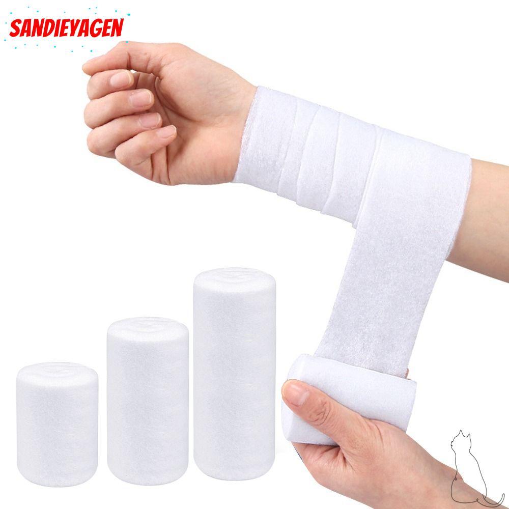 SANDIEYEAN Cast Padding Wrap, Breathable Absorbent Undercast Padding Roll, Cotton Soft Gauze Roll