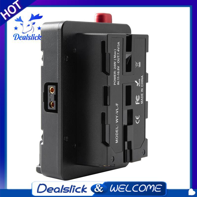 Power Adapter Mount Plate สําหรับ Mini Nano V/V Mount แบตเตอรี่ NP-F NP-F960 NP-F970,D-Tap สําหรับกล