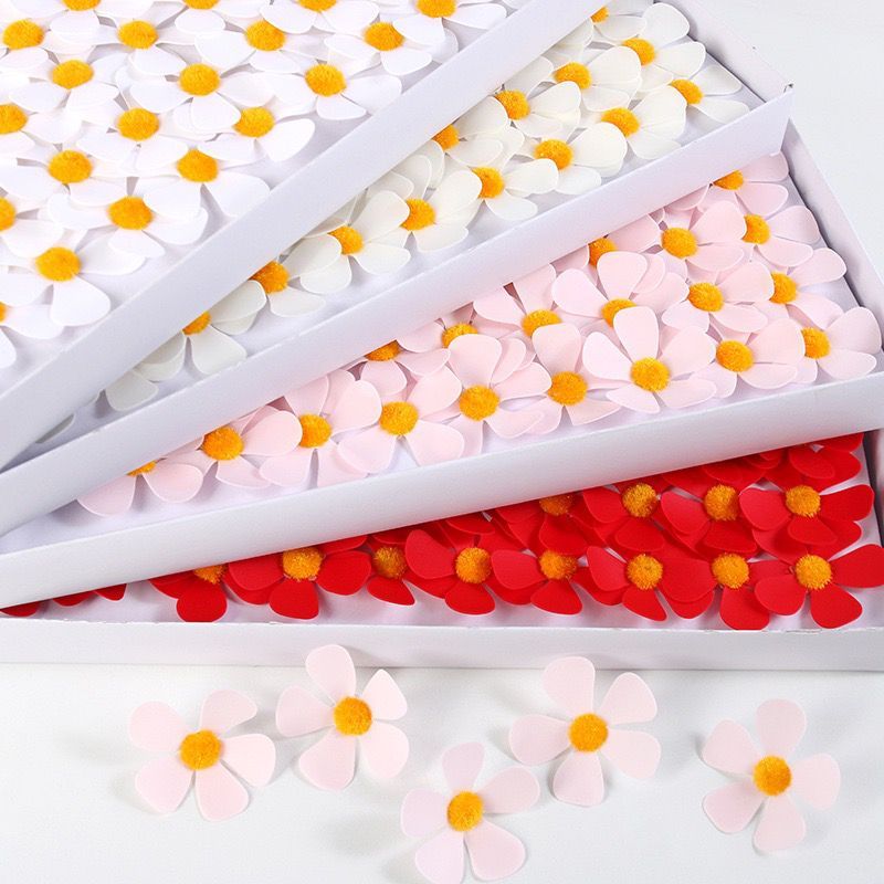 ️ดอกไม้สบู่สีม่วง 5 ซม. 紫罗兰 50 ชิ้น