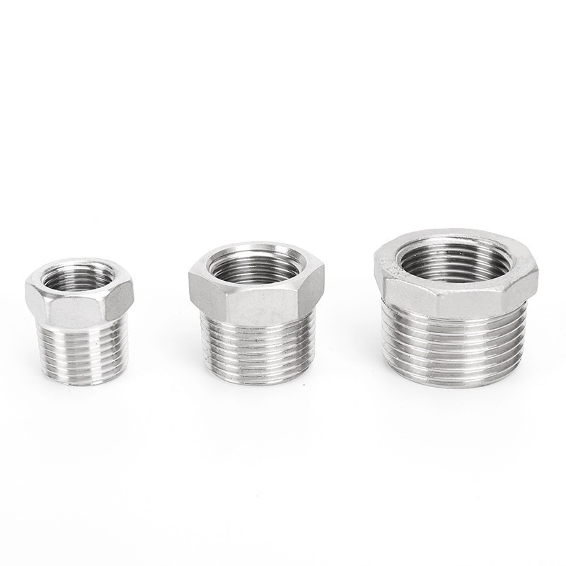 KHATonifying Heart ลด Bushing 1-1/4" 4" BSP ชาย/หญิง SS304 อุปกรณ์ท่อสแตนเลสสําหรับน้ํามันแก๊สน้ํา