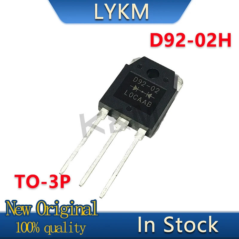 5-10/PCS ใหม่ Original D92-02H D92-02 TO-3P 20A 200V ไดโอดการกู้คืนอย่างรวดเร็วถูกใช้ทั่วไปในเครื่อง