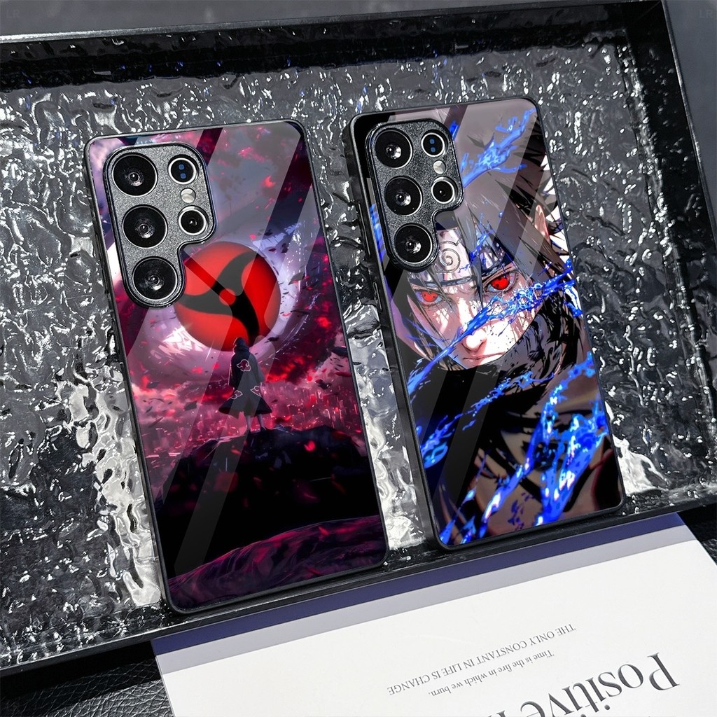 Naruto neon art 03 แก้วเคสโทรศัพท์สําหรับ Samsung Galaxy S22 S23 S24 S25 Ultra Plus S24FE S25FE M15 