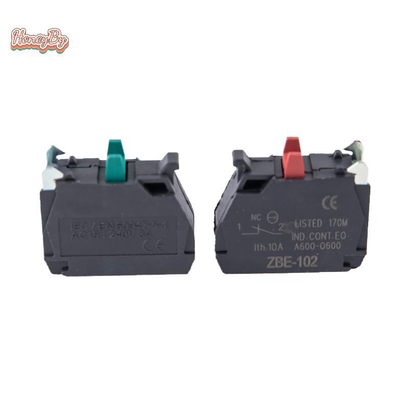 Honeybird ปุ่มสวิทช์ Contact Block ฐาน ZBE-101 NO / ZBE-102 NC สําหรับ Xb4/XB5 Nice