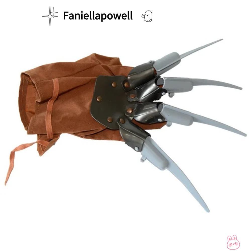FANIELLAPOWELL ตลก Freddy ถุงมือ, กรงเล็บคอสเพลย์ถุงมือ Wolverine Ghost Claw, ถุงมือนักฆ่า Freddy Kr