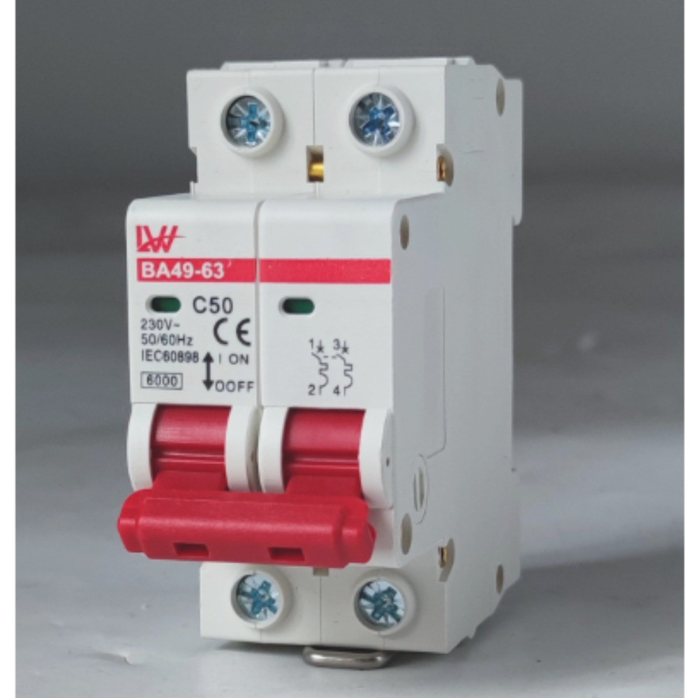 เซอร์กิตเบรกเกอร์ในครัวเรือน AC 2P 230V 16A-63A พร้อมส่งจากไทย