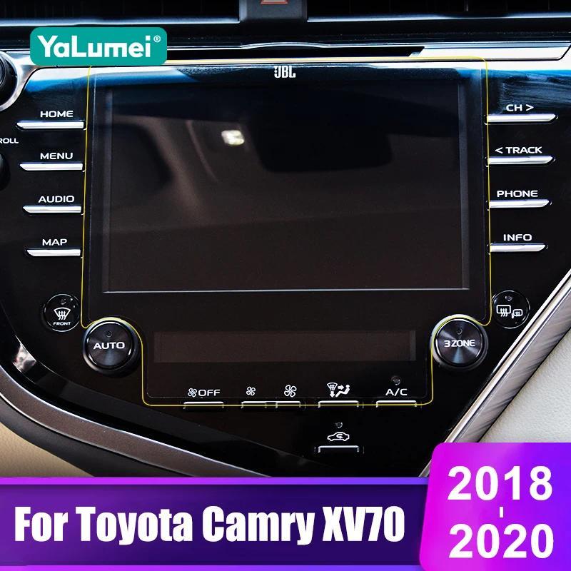 สําหรับ Toyota Camry XV70 2018 2019 2020 Camry 70 Hybrid TUP ฟิล์มนุ่มรถนําทางป้องกันหน้าจอฟิล์มอุปก