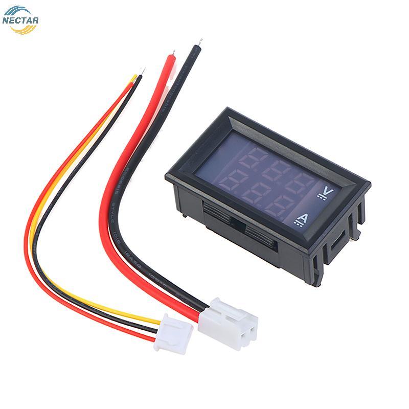 TAR 0.28 "led DC0-100V 10A โวลต์มิเตอร์แบบดิจิตอลแอมป์มิเตอร์ 2 In1 เครื่องทดสอบมัลติมิเตอร์เครื่องต