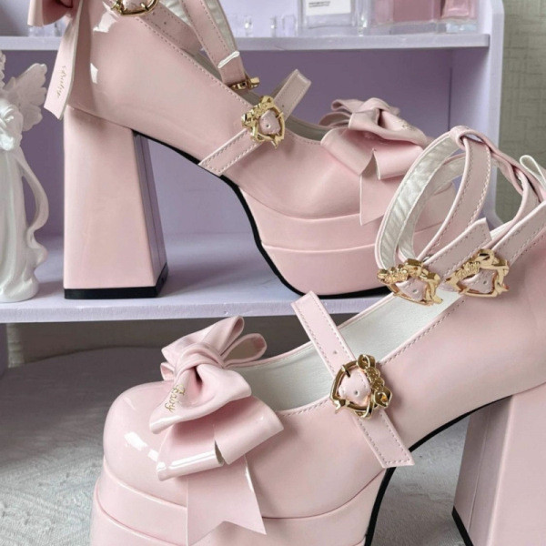 kyda รองเท้า รองเท้า poise เกาหลี ส้นสูง รองเท้าโลลิต้ารองเท้านางฟ้าส้นสูงพิเศษรองเท้าโลลิต้าสาวๆสวย