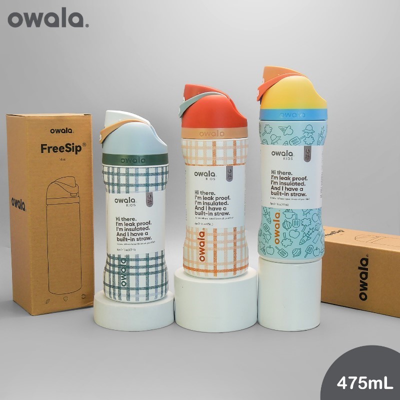 MAJAPUR Owala kids freesip 16oz (475ml) OWALA CHOCOLATE BOX