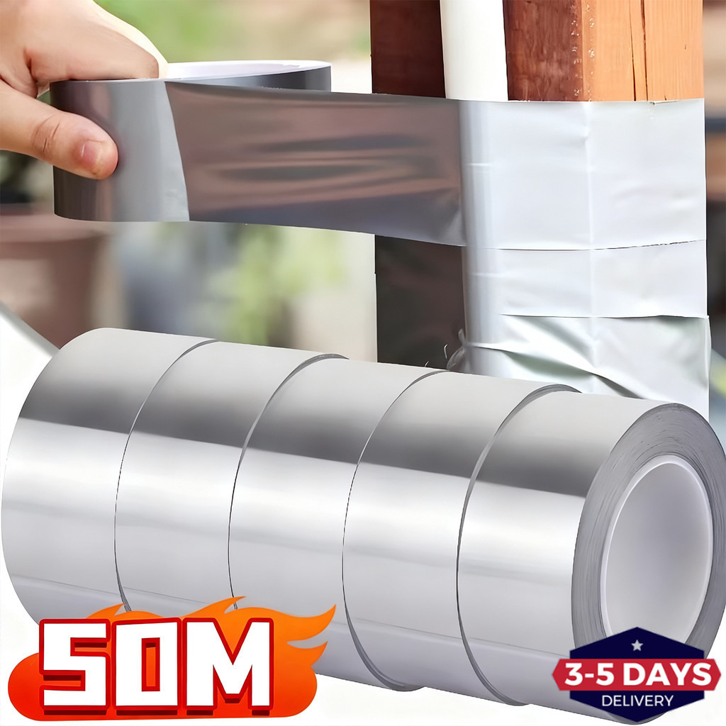 [จัดส่ง 3-5 วัน]เทปกันน้ําอเนกประสงค์ 1/2 ม้วน | เทปกาวด้วยตนเองคอมโพสิต วิชาพลศึกษา สําหรับซ่อมแซมห้องครัว | ปิดผนึกท่อป้องกันสนิม, การออกแบบที่ทนต่อแสงแดด (4.5/25M)